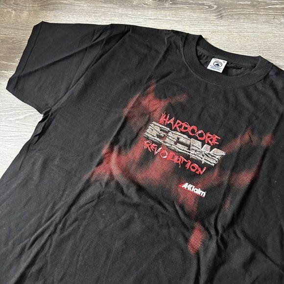 Vintage 2000 ECW Hardcore Revolution Game Promo Wrestling T Shirt XL MINT WWF - Picture 2 of 2